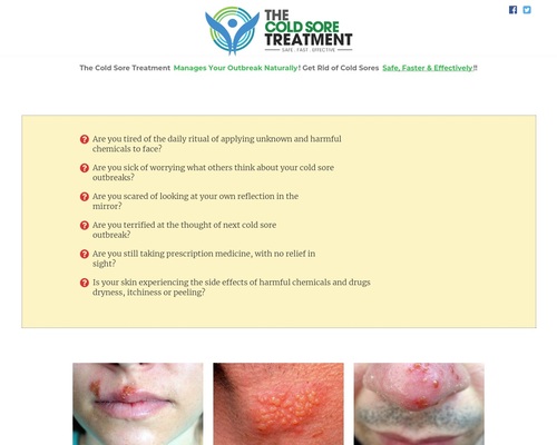 Cold Sore Treatment - Learn How to Get Rid Of Cold Sores Faster