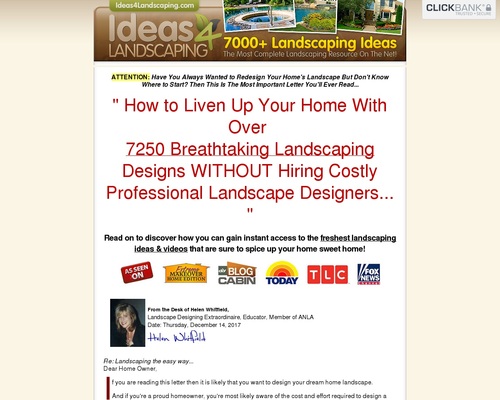 New Updates! 7250 Landscaping Ideas - $56.77 Per Sale + 75% Comms